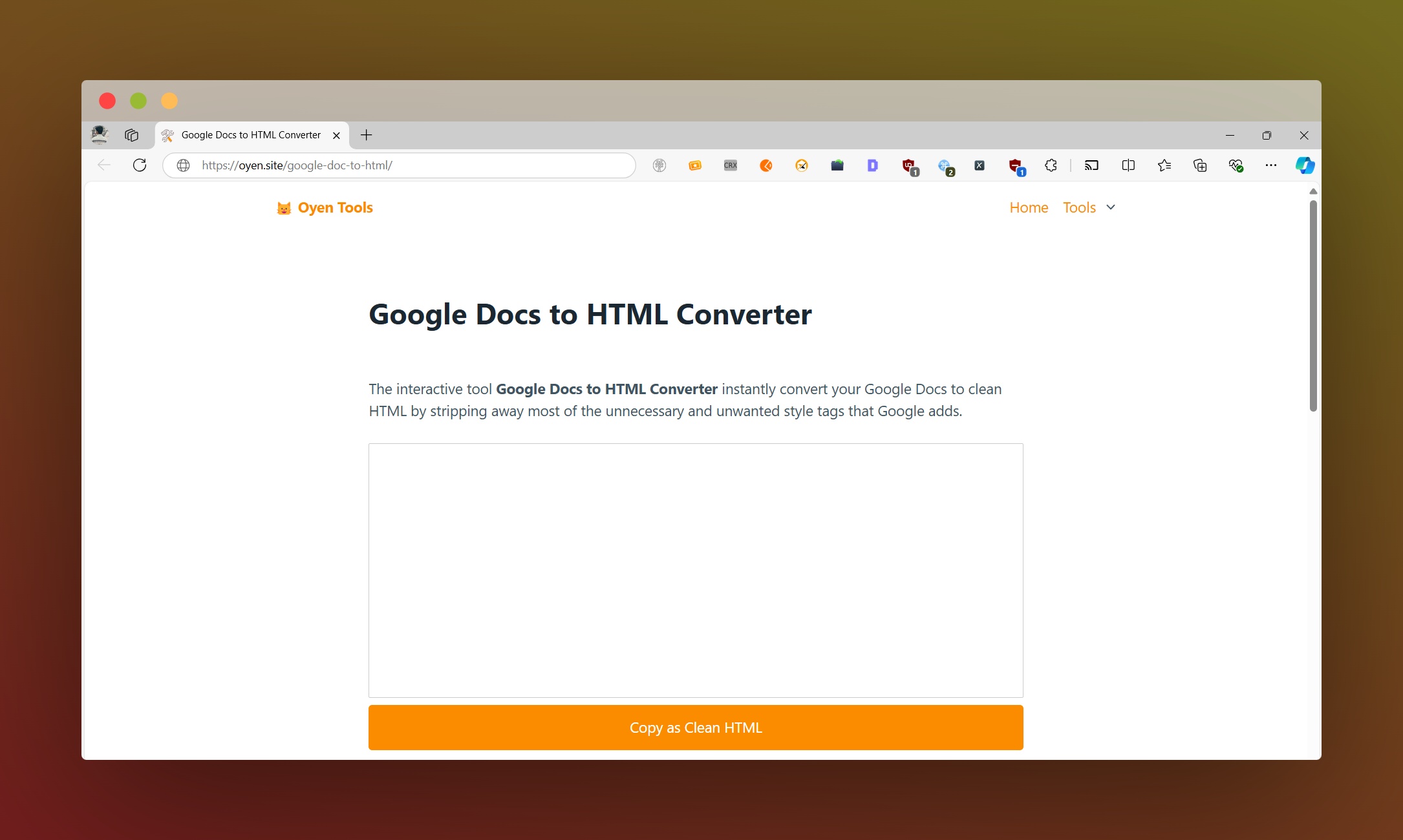 Google Docs to HTML Converter